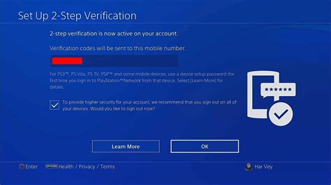 How to take off 2 step verification on ps4 - To deactivate 2-step verification on your PlayStation 4, follow these steps: Open the PlayStation 4 system software and click on the "Settings" icon. Scroll down and click on the "2-Step Verification" tab. Under the "2-Step Verification Method" heading, select "None".